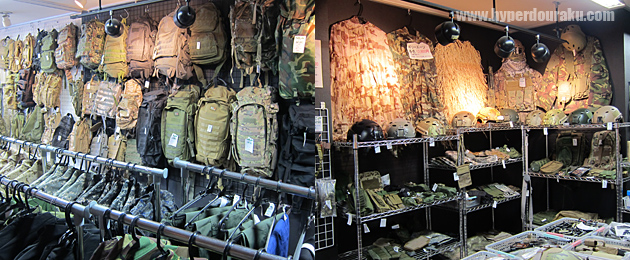 リュックやギリースーツ