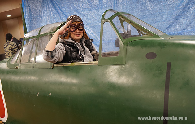 1/1スケールのゼロ戦コクピット