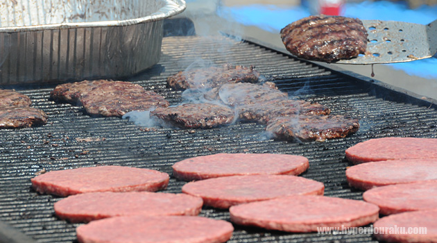 ハンバーガーパテがジューシー