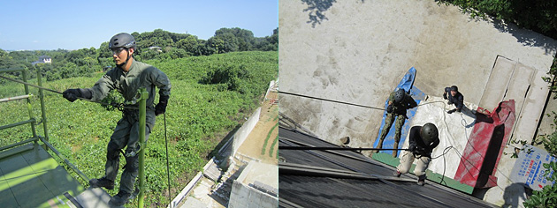 ラペリング（ロープ降下）