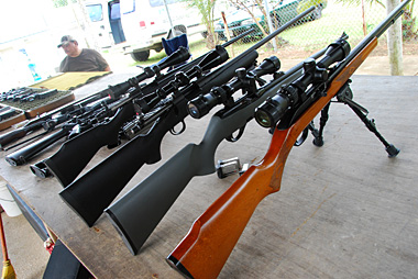 22口径ライフルやレミントンM700ボルトアクションライフル