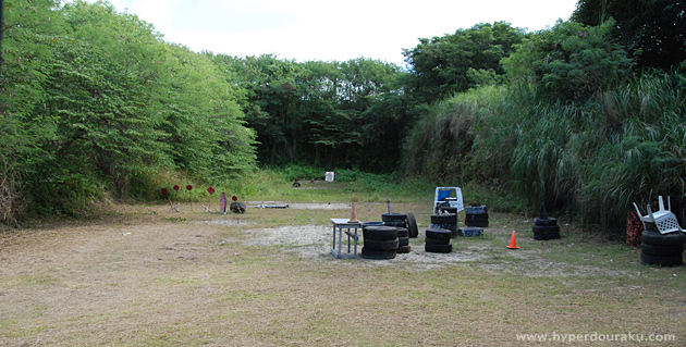 レンジは一番奥まで50m