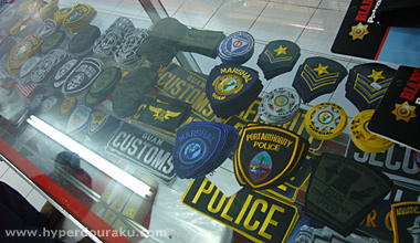 ワッペン類が豊富