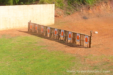 ペーパーターゲットが設置