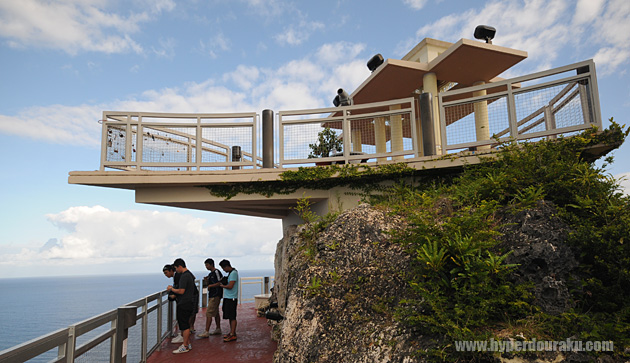 恋人岬の展望台