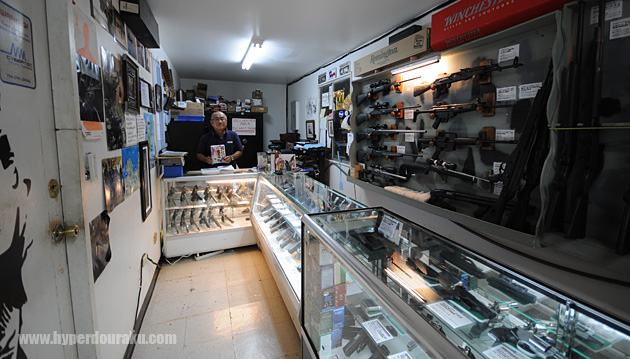 GOSRのオフィスはレンジ併設