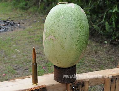 スイカ vs 12.7mm×99弾