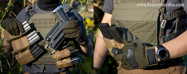 モールパネルがベロクロで着脱