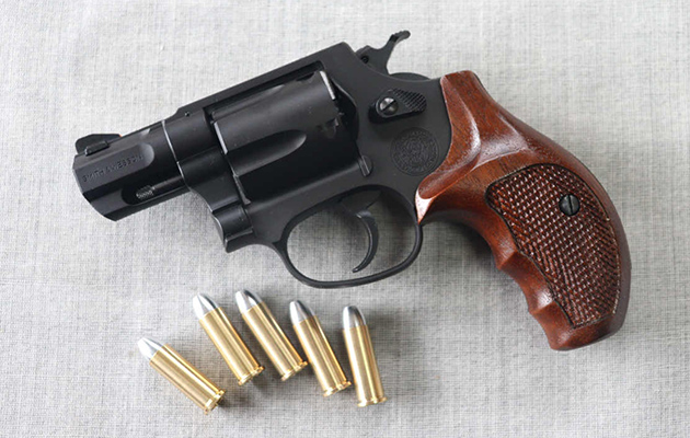 タナカワークス　M36 3インチカスタム　モデルガン 木製グリップ タナカ] S&W M36.38spl チーフスペシャル 3インチ ABS 木製