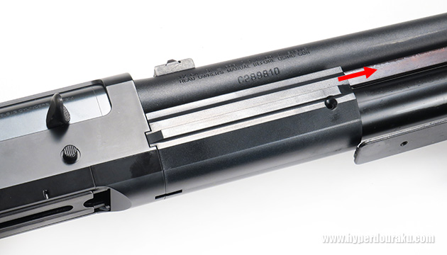 バレル基部にあるカバー