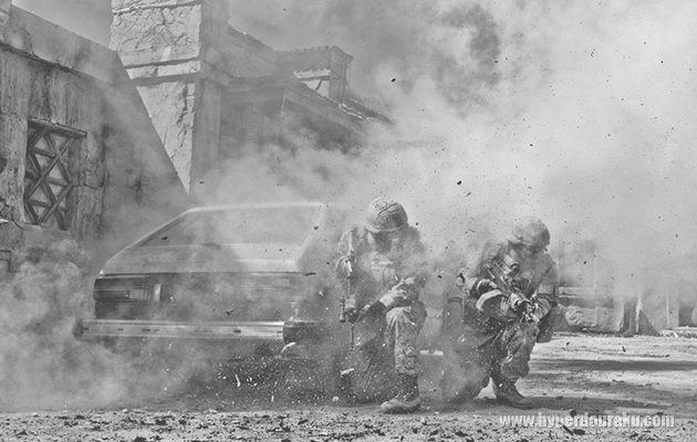 戦地でIEDによる攻撃