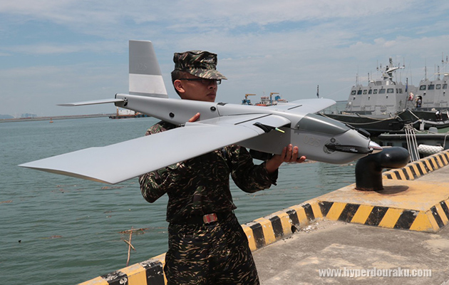 隊員が直接投擲