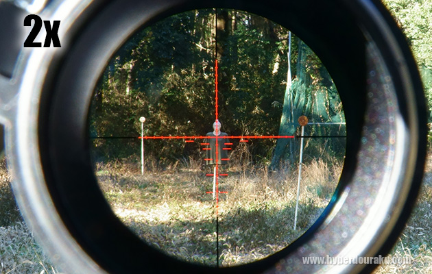 2倍で狙ったイメージ