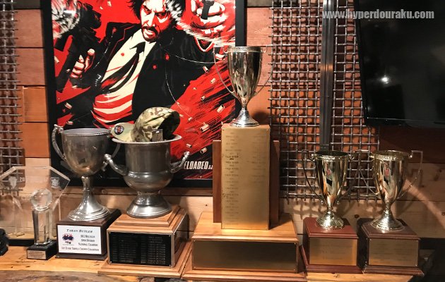 トロフィーの数々