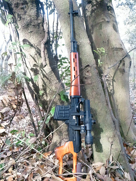 自然に溶け込む狙撃銃