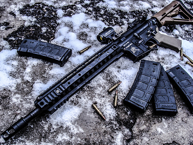 It was a cold and snowy day.