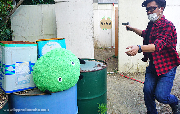 赤ちゃん役の人形