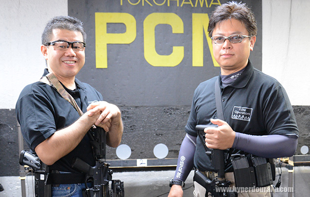 主催のLEMサプライの矢田社長(左)と、平野テツヤさん