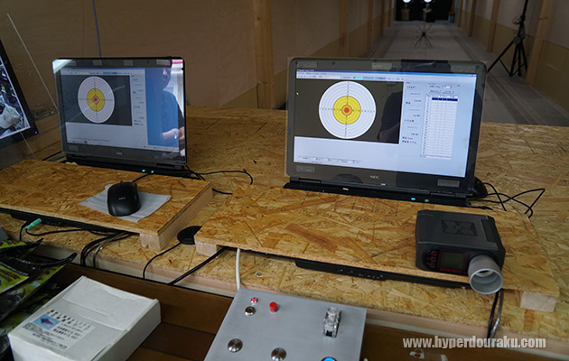 電子ターゲットが2基設置