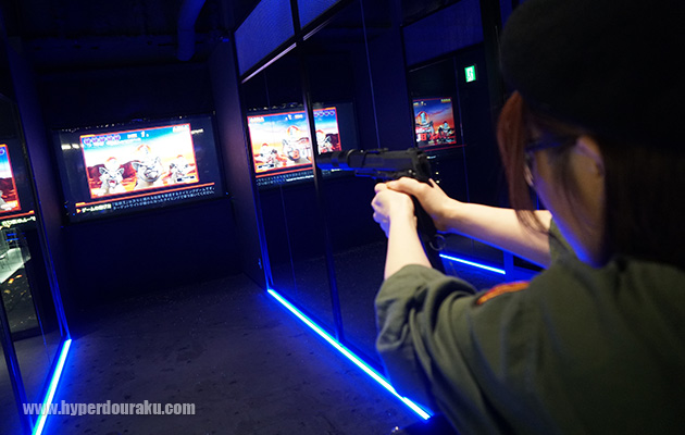 シューティングレーンは約7mの距離