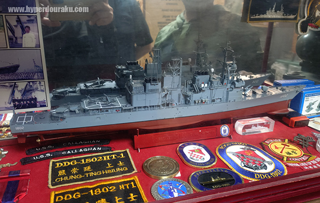 米海軍ミサイル駆逐艦「キャラハン」の模型