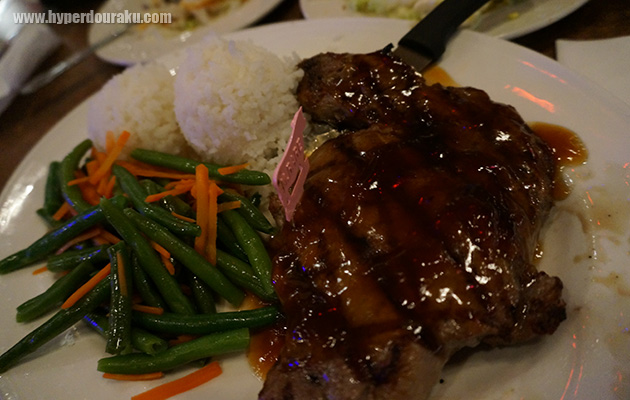 テリヤキ味のステーキ