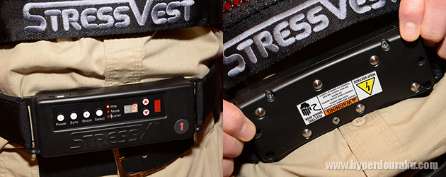 電極から電流が流れてビリリ