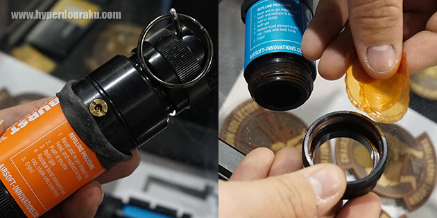 本体底部にフィルムをセット