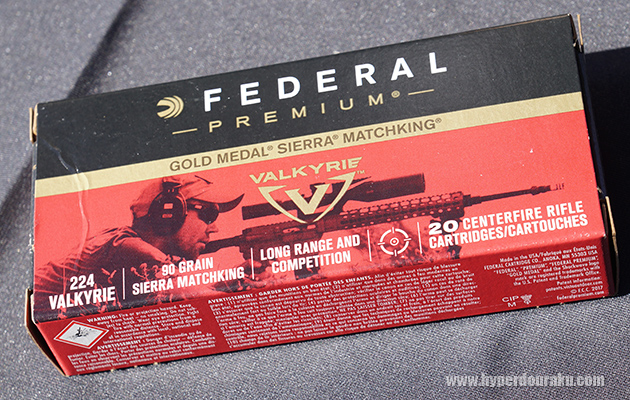 FEDERAL製の224 Valkyrie弾