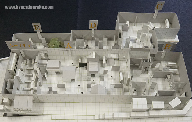 フィールドのミニチュア模型