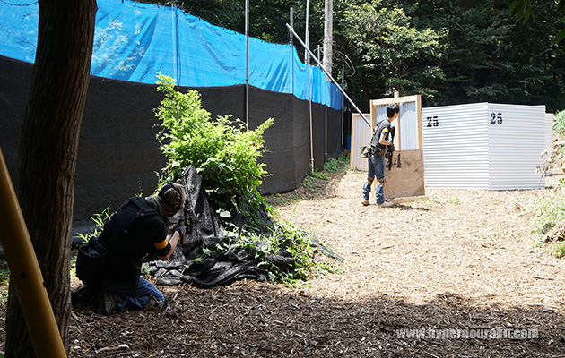 BフラッグとI拠点間での撃ち合い