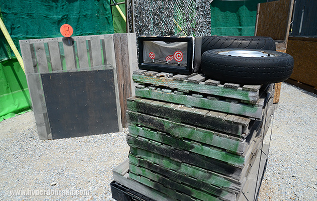 フィールド内に設置されたターゲット