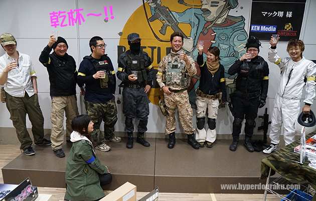 はい、カンパーイ!!