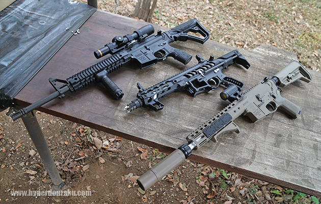 デモ機を撃ち比べ