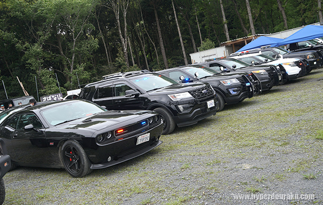 ポリスカーがたくさん