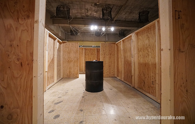 ドラム缶が設置