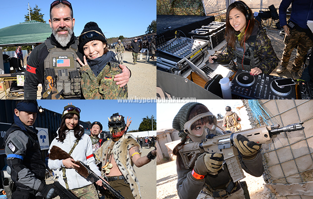 岩佐真悠子さん、松嶋えいみさん、坂地久美さん、DJブースには坂井香さん