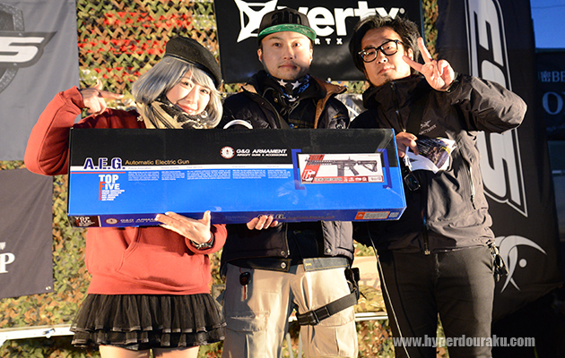 シューティングマッチの上位入賞者