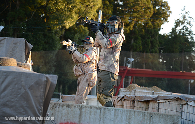 ヘスコ防壁から敵を狙い撃ち