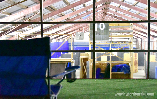 インドアにも観戦台