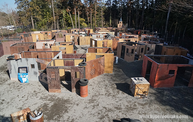 市街地をイメージしたCQBフィールド