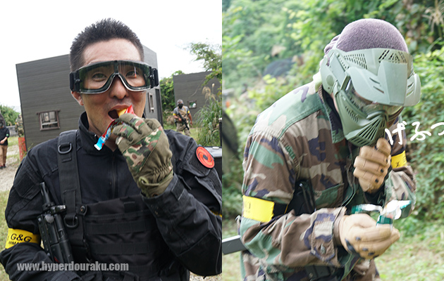 ガンガン走って食べるうまい棒は格別