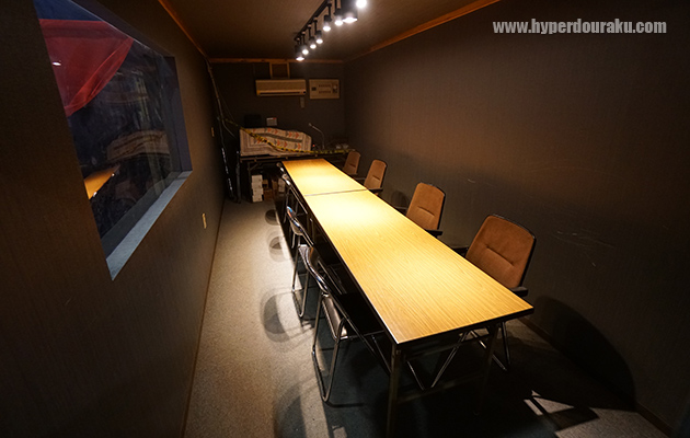 エアコン完備の個室のようなセフティルーム