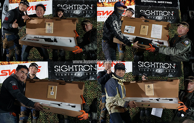 協賛各社からカスタムガンの提供