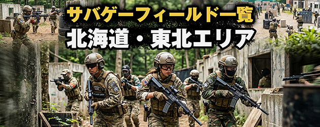 サバゲーフィールド一覧　北海道・東北エリア