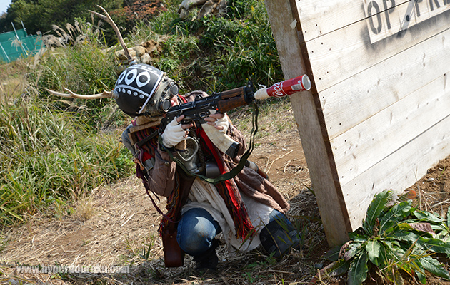 鹿の角ヘルメット