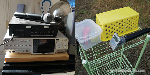 ワイヤレスマイクとフィールド内にスピーカー