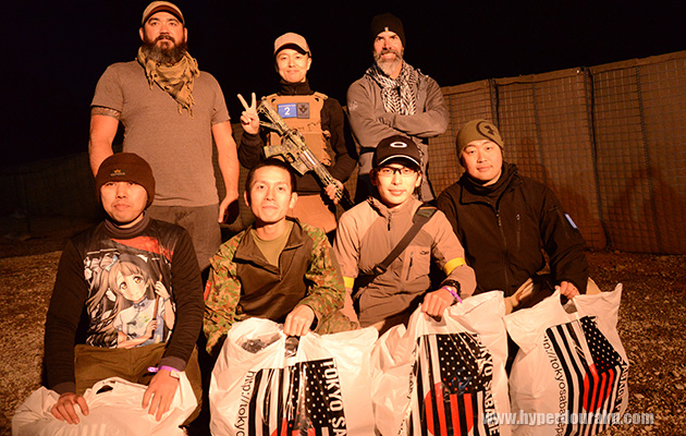 シューティング大会の上位入賞者