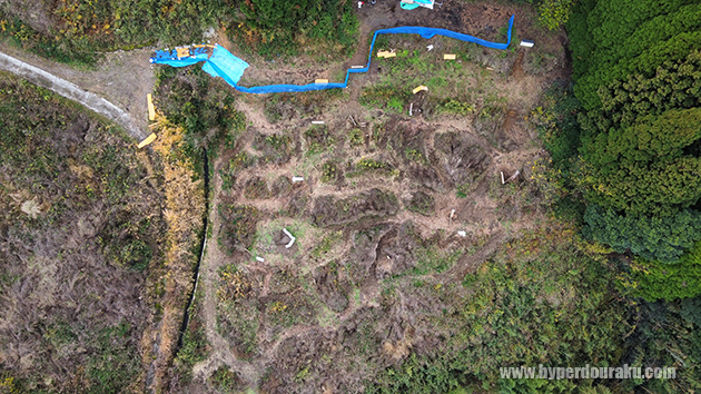 フィールドを上から