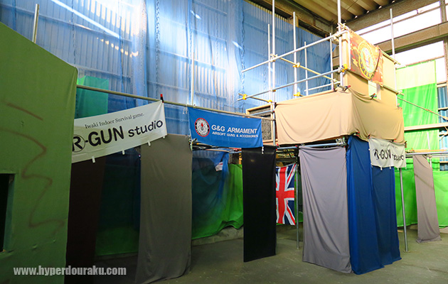 反対側のスタート地点の櫓